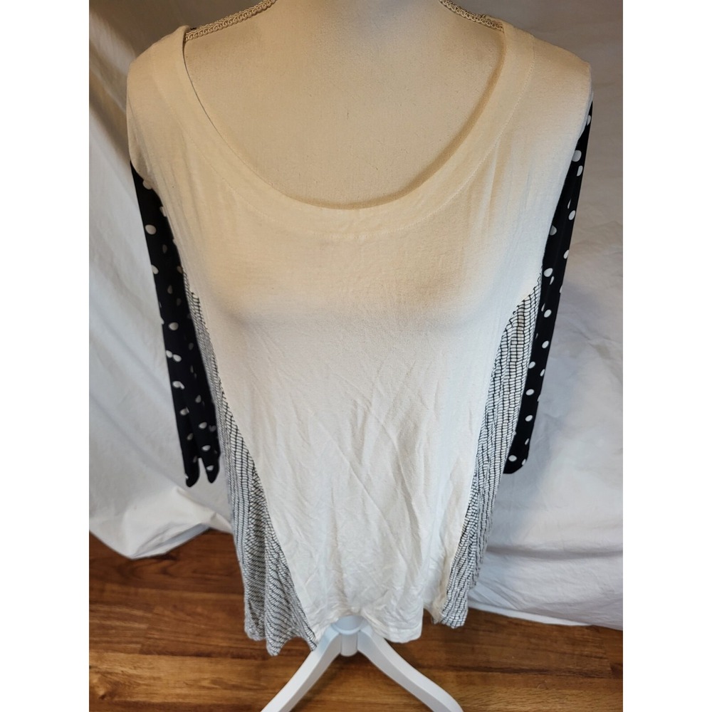 Alembika Size‎ 6 Black & White Geometric Tunic Top